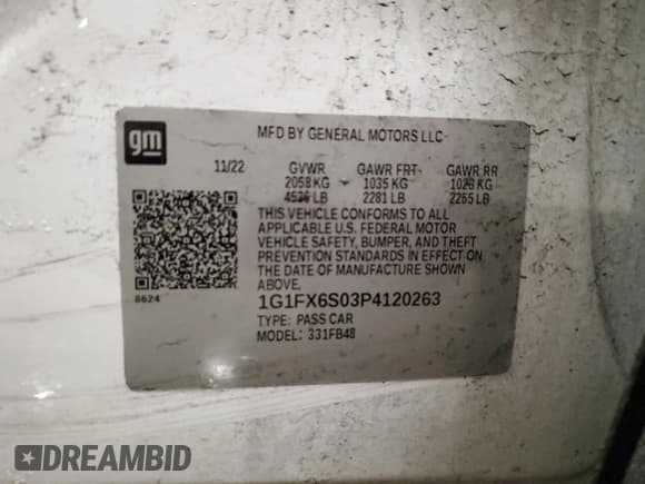 ✅ 2023 Chevrolet Bolt EV 2LT • VIN: 1G1FX6S03P4120263 • Lot: 42033385. Wystawiony na Copart z przebiegiem 31 940 mil. Bezpłatny archiwum sprzedaży aukcyjnych z USA i szczegółowy raport historii pojazdu na DreamBid. Zdjęcie 12.