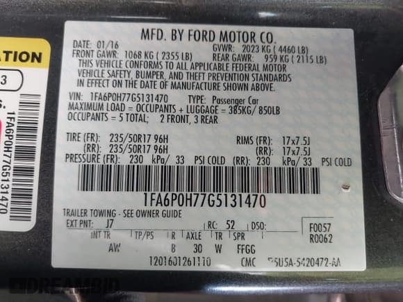 ✅ 2016 Ford Fusion SE • VIN: 1FA6P0H77G5131470 • Lot: 42684835. Wystawiony na IAAI z przebiegiem 152 608 mil. Bezpłatny archiwum sprzedaży aukcyjnych z USA i szczegółowy raport historii pojazdu na DreamBid. Zdjęcie 9.