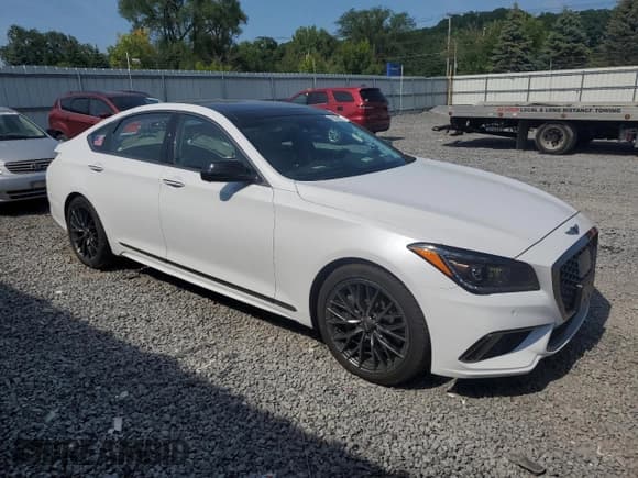 ✅ 2018 Genesis G80 Sport • VIN: KMHGN4JB2JU249025 • Лот: 68325855. Опубликован ранее на Copart с пробегом 27 522 миль. Бесплатный доступ к архиву аукционных продаж из США и подробный отчёт об истории автомобиля на DreamBid. Изображение 4.