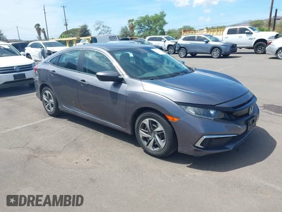 ✅ 2021 Honda Civic LX • VIN: 2HGFC2F66MH509733 • Lot: 43210031. Listed on IAAI with 65,634 mi. Free auction sales archive from the USA and detailed vehicle history report at DreamBid. Image 1.