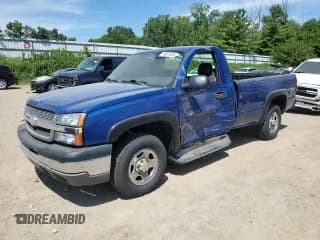 ✅ 2004 Chevrolet Silverado 1500 Work Truck • VIN: 1GCEK14X74Z123115 • Lot: 64651635. Listed on Copart with 139,925 mi. Free auction sales archive from the USA and detailed vehicle history report at DreamBid. Image 1.
