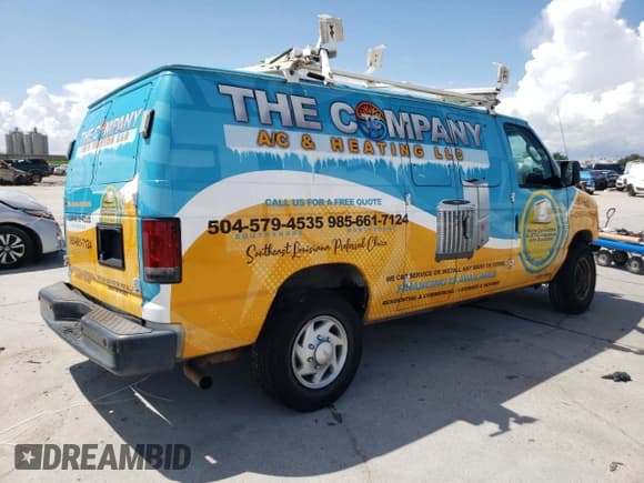 ✅ 2010 Ford Econoline Cargo Commercial • VIN: 1FTNE2EL6ADA77651 • Lot: 62112845. Listed on Copart with Not provided. Free auction sales archive from the USA and detailed vehicle history report at DreamBid. Image 3.