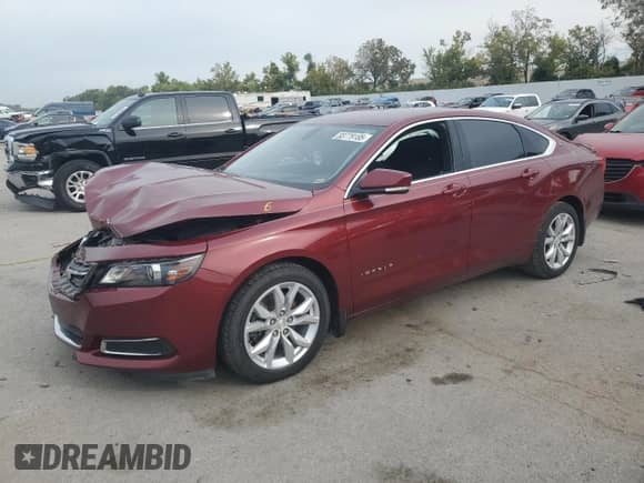 2016 Chevrolet Impala LT with VIN 1G1115S35GU164149, listed as a Copart auction lot 83779185 with 93,074 mi miles and Salvage title. Bid and sale history available at DreamBid. Image 1.