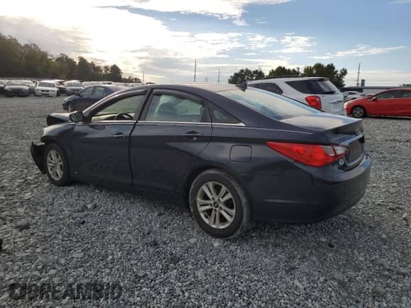 2013 Hyundai Sonata GLS with VIN 5NPEB4AC0DH691670, listed as a Copart auction lot 81971365 with 98,250 mi miles and Salvage title. Bid and sale history available at DreamBid. Image 2.