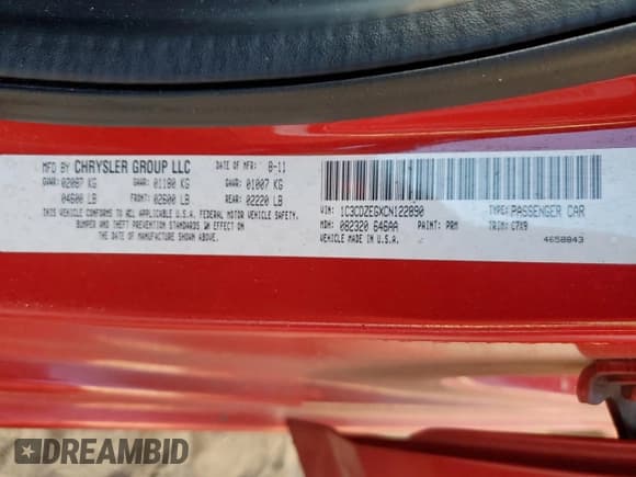 ✅ 2012 Dodge Avenger SXT Plus • VIN: 1C3CDZEGXCN122890 • Лот: 72525414. Опубликован ранее на Copart с пробегом 147 736 миль. Бесплатный доступ к архиву аукционных продаж из США и подробный отчёт об истории автомобиля на DreamBid. Изображение 13.