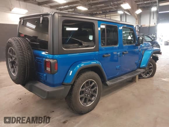 ✅ 2021 Jeep Wrangler Unlimited Sport S • VIN: 1C4HJXDN5MW717673 • Lot: 42210527. Wystawiony na IAAI z przebiegiem 35 635 mil. Bezpłatny archiwum sprzedaży aukcyjnych z USA i szczegółowy raport historii pojazdu na DreamBid. Zdjęcie 4.