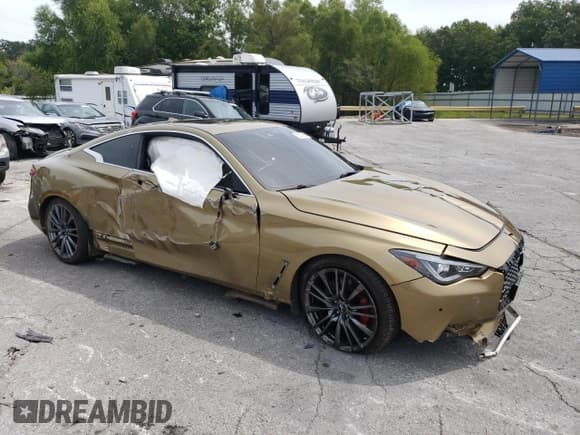 ✅ 2017 Infiniti Q60 Red Sport 400 • VIN: JN1FV7EK4HM610568 • Lot: 68571684. Listed on Copart with 37,121 mi. Free auction sales archive from the USA and detailed vehicle history report at DreamBid. Image 4.