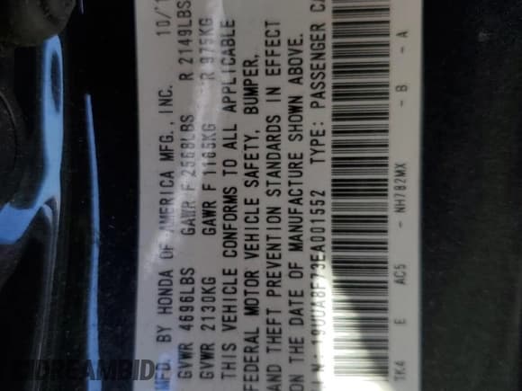 ✅ 2014 Acura TL Advance • VIN: 19UUA8F73EA001552 • Лот: 91585395. Опубликован ранее на Copart с пробегом 130 691 миль. Бесплатный доступ к архиву аукционных продаж из США и подробный отчёт об истории автомобиля на DreamBid. Изображение 12.