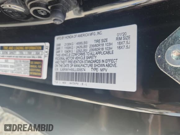 ✅ 2020 Honda CR-V EX • VIN: 5J6RW1H55LL005574 • Lot: 92032205. Wystawiony na Copart z przebiegiem 55 118 mil. Bezpłatny archiwum sprzedaży aukcyjnych z USA i szczegółowy raport historii pojazdu na DreamBid. Zdjęcie 13.