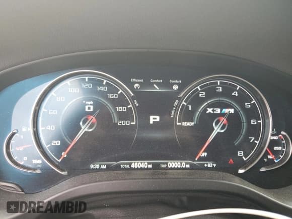 ✅ 2020 BMW X3 M Competition • VIN: 5YMTS0C0XL9B70198 • Lot: 56291694. Listed on Copart with 46,040 mi. Free auction sales archive from the USA and detailed vehicle history report at DreamBid. Image 9.