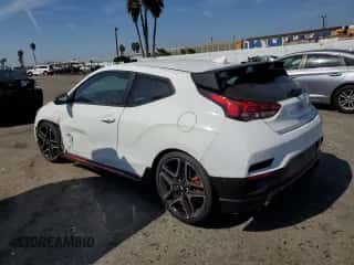 2022 Hyundai Veloster with VIN KMHT36AH5NU012944, listed as a Copart auction lot 73705614 with 18,031 mi miles and Salvage title. Bid and sale history available at DreamBid. Image 2.