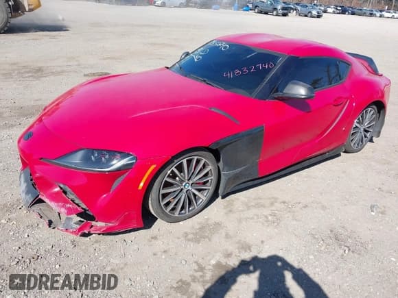 ✅ 2021 Toyota Supra 3.0 • VIN: WZ1DB0C08MW036515 • Lot: 41832740. Listed on IAAI with 40,137 mi. Free auction sales archive from the USA and detailed vehicle history report at DreamBid. Image 2.