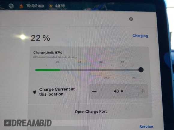 ✅ 2023 Tesla Model Y Long Range • VIN: 7SAYGDEE0PA121598 • Lot: 43410965. Listed on IAAI with 45,807 mi. Free auction sales archive from the USA and detailed vehicle history report at DreamBid. Image 18.