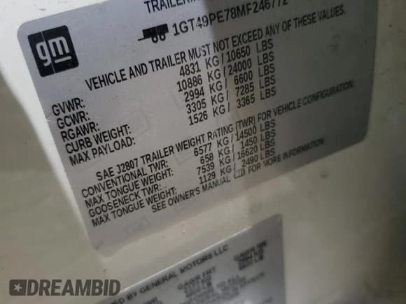 ✅ 2021 GMC Sierra 2500HD AT4 • VIN: 1GT49PE78MF246772 • Lot: 69362115. Wystawiony na Copart z przebiegiem 116 437 mil. Bezpłatny archiwum sprzedaży aukcyjnych z USA i szczegółowy raport historii pojazdu na DreamBid. Zdjęcie 13.
