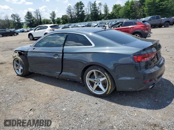 ✅ 2018 Audi A5 Premium Plus • VIN: WAUTNAF57JA059837 • Lot: 61573585. Listed on Copart with 96,126 mi. Free auction sales archive from the USA and detailed vehicle history report at DreamBid. Image 2.