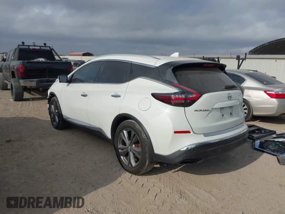 ✅ 2019 Nissan Murano SV • VIN: 5N1AZ2MJ1KN126488 • Lot: 43518373. Listed on IAAI with 125,900 mi. Free auction sales archive from the USA and detailed vehicle history report at DreamBid. Image 3.