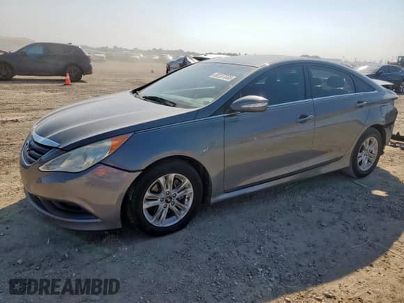 2014 Hyundai Sonata GLS with VIN 5NPEB4AC9EH875300, listed as a Copart auction lot 80137335 with 123,921 mi miles and Salvage title. Bid and sale history available at DreamBid. Image 1.