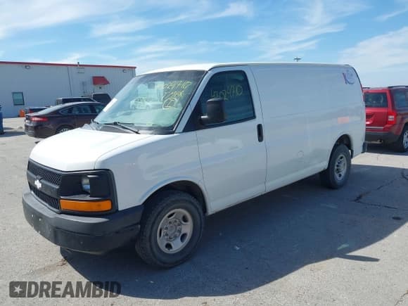 ✅ 2014 Chevrolet Express Cargo • VIN: 1GCWGFCA6E1187131 • Lot: 43029710. Listed on IAAI with 301,434 mi. Free auction sales archive from the USA and detailed vehicle history report at DreamBid. Image 2.