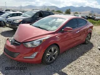 ✅ 2015 Hyundai Elantra Limited • VIN: KMHDH4AE2FU455778 • Lot: 68326985. Listed on Copart with 115,470 mi. Free auction sales archive from the USA and detailed vehicle history report at DreamBid. Image 1.