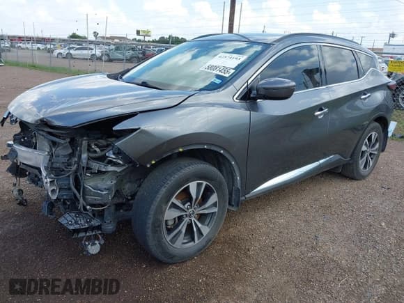 ✅ 2022 Nissan Murano SV • VIN: 5N1AZ2BJ1NC119687 • Lot: 42574193. Listed on IAAI with 58,544 mi. Free auction sales archive from the USA and detailed vehicle history report at DreamBid. Image 2.