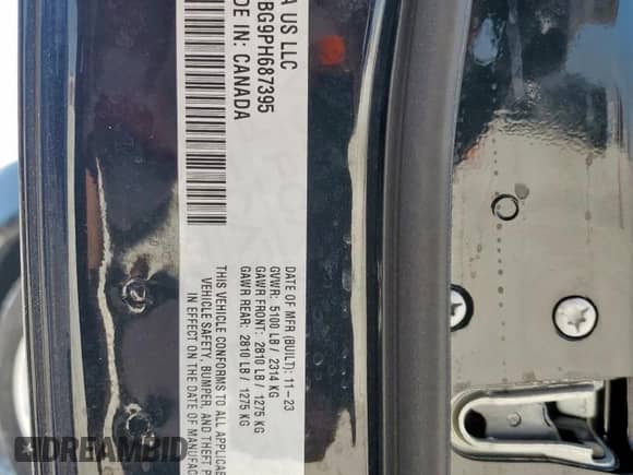 2023 Dodge Charger SXT с VIN 2C3CDXBG9PH687395, выставлен на аукционе Copart как лот 85118435 с пробегом 20 529 миль миль и Списание • Salvage title. История ставок и продаж доступна на DreamBid. Изображение 12.