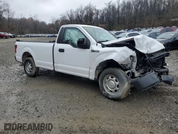 ✅ 2018 Ford F-150 XL • VIN: 1FTMF1CB1JKE25669 • Lot: 91554085. Listed on Copart with Not provided. Free auction sales archive from the USA and detailed vehicle history report at DreamBid. Image 4.
