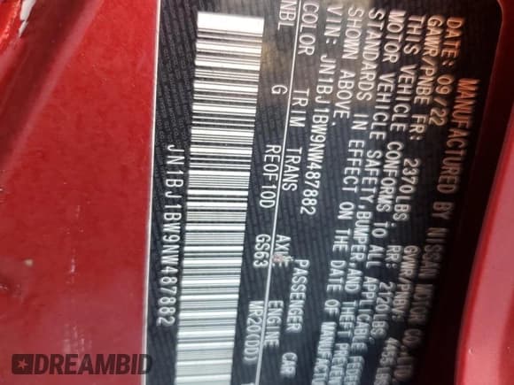 ✅ 2022 Nissan Rogue SV • VIN: JN1BJ1BW9NW487882 • Лот: 92602265. Опубликован ранее на Copart с пробегом 30 410 миль. Бесплатный доступ к архиву аукционных продаж из США и подробный отчёт об истории автомобиля на DreamBid. Изображение 13.