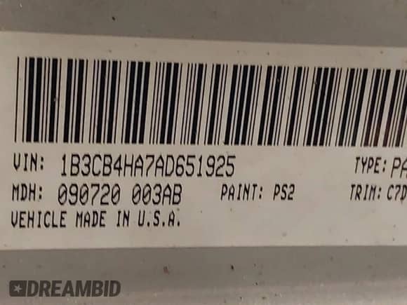 ✅ 2010 Dodge Caliber SXT • VIN: 1B3CB4HA7AD651925 • Лот: 43613905. Опубликован ранее на IAAI с пробегом 177 969 миль. Бесплатный доступ к архиву аукционных продаж из США и подробный отчёт об истории автомобиля на DreamBid. Изображение 9.