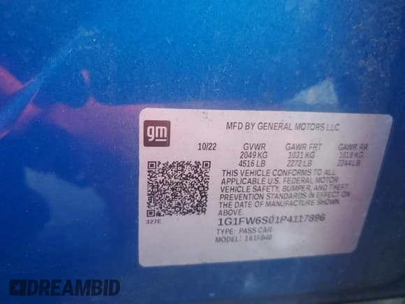 ✅ 2023 Chevrolet Bolt EV 1LT • VIN: 1G1FW6S01P4117896 • Lot: 82560924. Wystawiony na Copart z przebiegiem 18 324 mil. Bezpłatny archiwum sprzedaży aukcyjnych z USA i szczegółowy raport historii pojazdu na DreamBid. Zdjęcie 15.