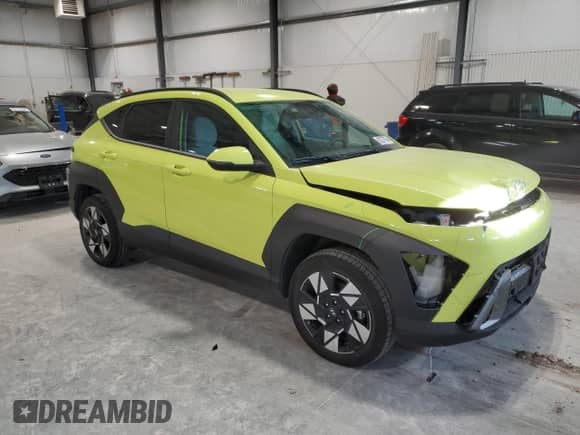 2024 Hyundai Kona SEL with VIN KM8HCCAB3RU075689, listed as a Copart auction lot 82377954 with 11,149 mi miles and Salvage title. Bid and sale history available at DreamBid. Image 4.