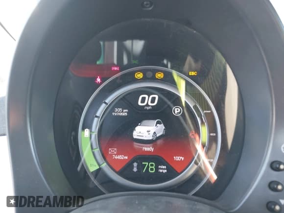 ✅ 2013 FIAT 500e • VIN: 3C3CFFGE0DT681547 • Lot: 43655854. Listed on IAAI with 74,462 mi. Free auction sales archive from the USA and detailed vehicle history report at DreamBid. Image 7.