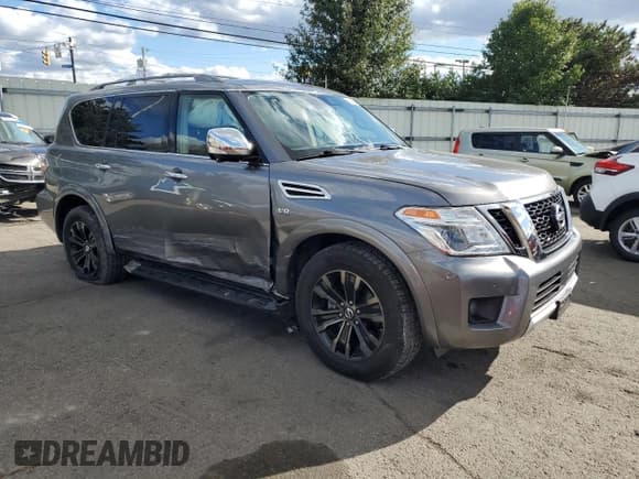 ✅ 2018 Nissan Armada Platinum • VIN: JN8AY2NE1JX700412 • Lot: 82726025. Listed on Copart with 59,582 mi. Free auction sales archive from the USA and detailed vehicle history report at DreamBid. Image 4.