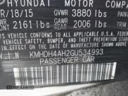 ✅ 2016 Hyundai Elantra Sport • VIN: KMHDH4AH2GU534993 • Lot: 42790438. Listed on IAAI with 160,833 mi. Free auction sales archive from the USA and detailed vehicle history report at DreamBid. Image 9.