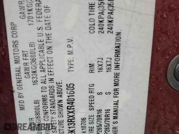 ✅ 1999 Cadillac Escalade • VIN: 1GYEK13RXXR401605 • Lot: 85519415. Wystawiony na Copart z przebiegiem 253 187 mil. Bezpłatny archiwum sprzedaży aukcyjnych z USA i szczegółowy raport historii pojazdu na DreamBid. Zdjęcie 12.