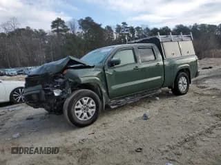 ✅ 2024 Nissan Frontier SV • VIN: 1N6ED1FK6RN657102 • Lot: 42445935. Listed on Copart with 11,463 mi. Free auction sales archive from the USA and detailed vehicle history report at DreamBid. Image 1.