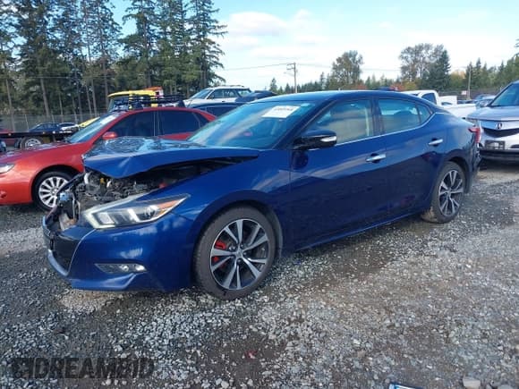 ✅ 2017 Nissan Maxima Platinum • VIN: 1N4AA6AP8HC447613 • Лот: 43405268. Опубликован ранее на IAAI с пробегом 131 823 миль. Бесплатный доступ к архиву аукционных продаж из США и подробный отчёт об истории автомобиля на DreamBid. Изображение 2.