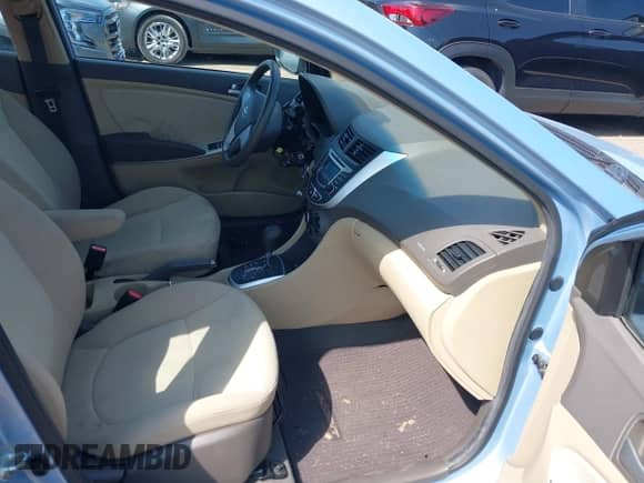 2013 Hyundai Accent GLS with VIN KMHCT4AE2DU582327, listed as a IAAI auction lot 42883778 with 57,420 mi miles and . Bid and sale history available at DreamBid. Image 5.