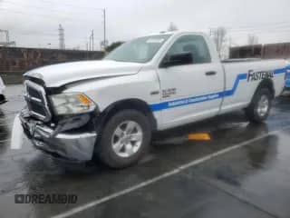 2022 Ram 1500 Tradesman with VIN 3C6JR6DTXNG187498, listed as a Copart auction lot 60326075 with 25,366 mi miles and Salvage title. Bid and sale history available at DreamBid. Image 1.