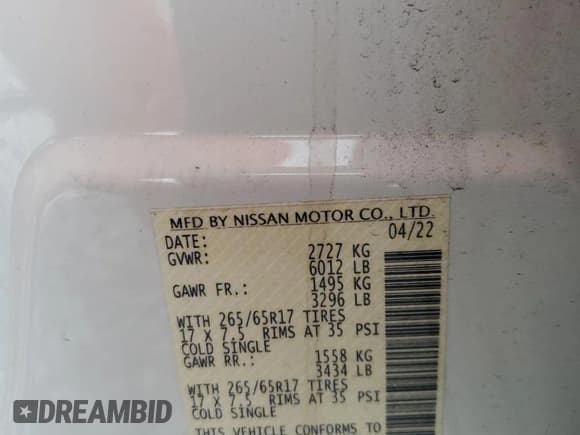 ✅ 2022 Nissan Frontier SV • VIN: 1N6ED1FJ0NN671885 • Lot: 81370505. Listed on Copart with 45,969 mi. Free auction sales archive from the USA and detailed vehicle history report at DreamBid. Image 12.