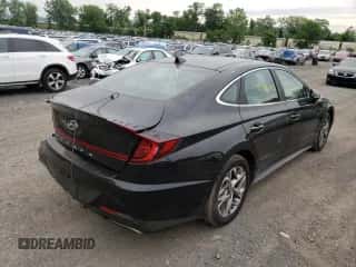 2021 Hyundai Sonata SEL с VIN 5NPEF4JA5MH080505, выставлен на аукционе Copart как лот 48466182 с пробегом 10 592 миль миль и . История ставок и продаж доступна на DreamBid. Изображение 4.