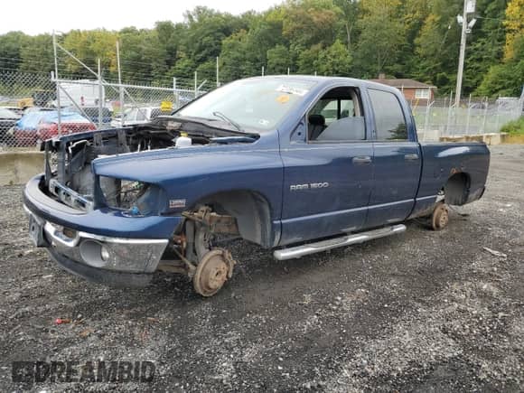 2004 Dodge 1500 SLT с VIN 1D7HU18D04J126093, выставлен на аукционе Copart как лот 72356344 с пробегом Не указан миль и Списание • Salvage title. История ставок и продаж доступна на DreamBid. Изображение 1.