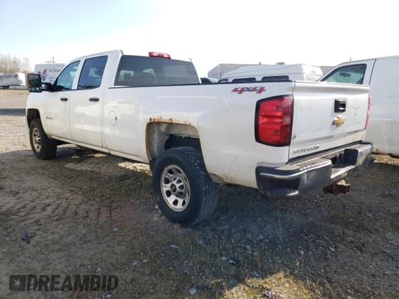 ✅ 2015 Chevrolet Silverado 2500HD Work Truck • VIN: 1GC1KUE89FF638855 • Lot: 77013604. Listed on Copart with 196,301 mi. Free auction sales archive from the USA and detailed vehicle history report at DreamBid. Image 2.