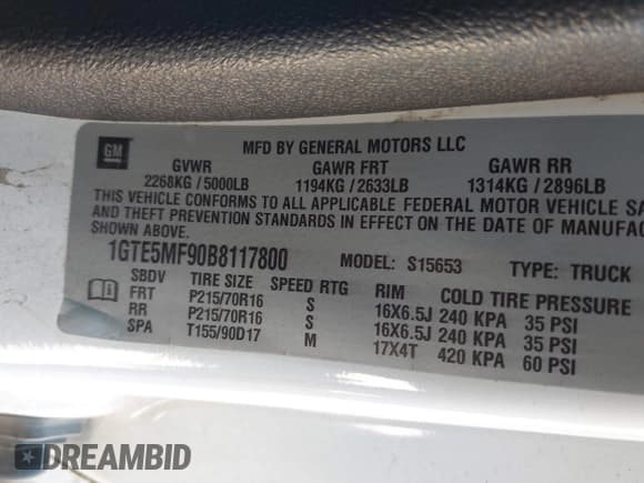 ✅ 2011 GMC Canyon SLE1 • VIN: 1GTE5MF90B8117800 • Lot: 43471825. Wystawiony na IAAI z przebiegiem 165 749 mil. Bezpłatny archiwum sprzedaży aukcyjnych z USA i szczegółowy raport historii pojazdu na DreamBid. Zdjęcie 9.