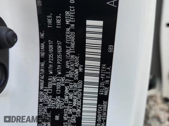 ✅ 2017 Toyota Sienna LE Auto Access Seat • VIN: 5TDKZ3DC7HS781600 • Lot: 70770895. Wystawiony na Copart z przebiegiem 146 070 mil. Bezpłatny archiwum sprzedaży aukcyjnych z USA i szczegółowy raport historii pojazdu na DreamBid. Zdjęcie 14.