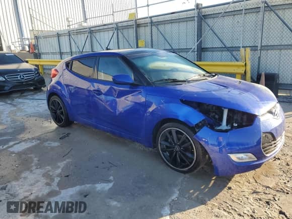 2012 Hyundai Veloster w/Red Int with VIN KMHTC6AD9CU065687, listed as a Copart auction lot 85752825 with Not provided miles and Salvage title. Bid and sale history available at DreamBid. Image 4.