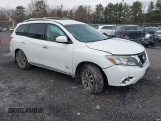 ✅ 2014 Nissan Pathfinder SV Hybrid • VIN: 5N1CR2MM6EC657673 • Lot: 41699379. Listed on IAAI with 94,654 mi. Free auction sales archive from the USA and detailed vehicle history report at DreamBid. Image 1.