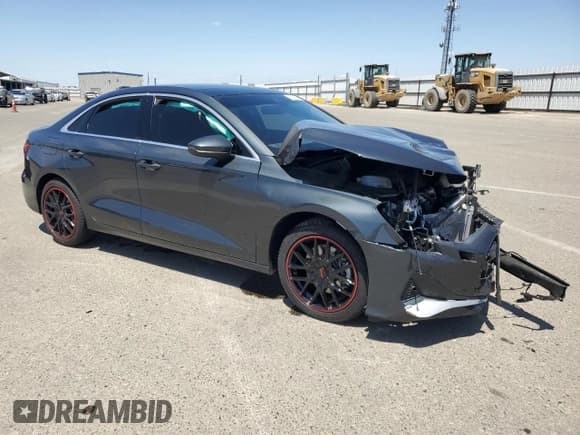 ✅ 2025 Audi A3 Premium • VIN: WAUGUDGY6SA039529 • Lot: 56014875. Listed on Copart with 2,522 mi. Free auction sales archive from the USA and detailed vehicle history report at DreamBid. Image 4.