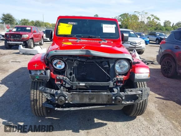 ✅ 2021 Jeep Gladiator Overland • VIN: 1C6HJTFG8ML587386 • Lot: 43663128. Listed on IAAI with 101,981 mi. Free auction sales archive from the USA and detailed vehicle history report at DreamBid. Image 6.