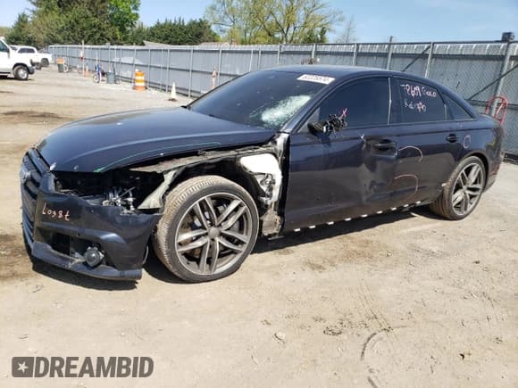 ✅ 2016 Audi S6 Prestige • VIN: WAUH2AFC2GN141294 • Лот: 52225574. Опубликован ранее на Copart с пробегом 64 084 миль. Бесплатный доступ к архиву аукционных продаж из США и подробный отчёт об истории автомобиля на DreamBid. Изображение 1.