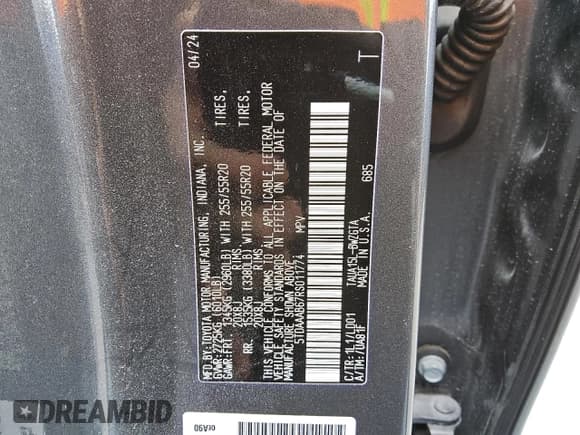 ✅ 2024 Lexus TX 350 • VIN: 5TDAAAB67RS011774 • Лот: 78753144. Опубликован ранее на Copart с пробегом 9 583 миль. Бесплатный доступ к архиву аукционных продаж из США и подробный отчёт об истории автомобиля на DreamBid. Изображение 14.